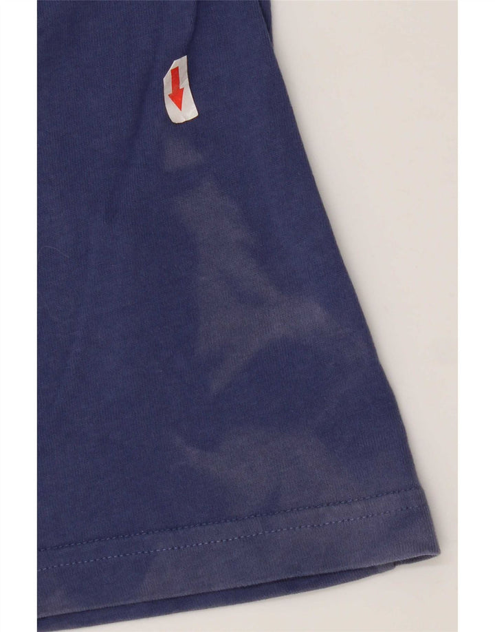 Tricou cu grafică pentru bărbați Armani Top din bumbac albastru mediu