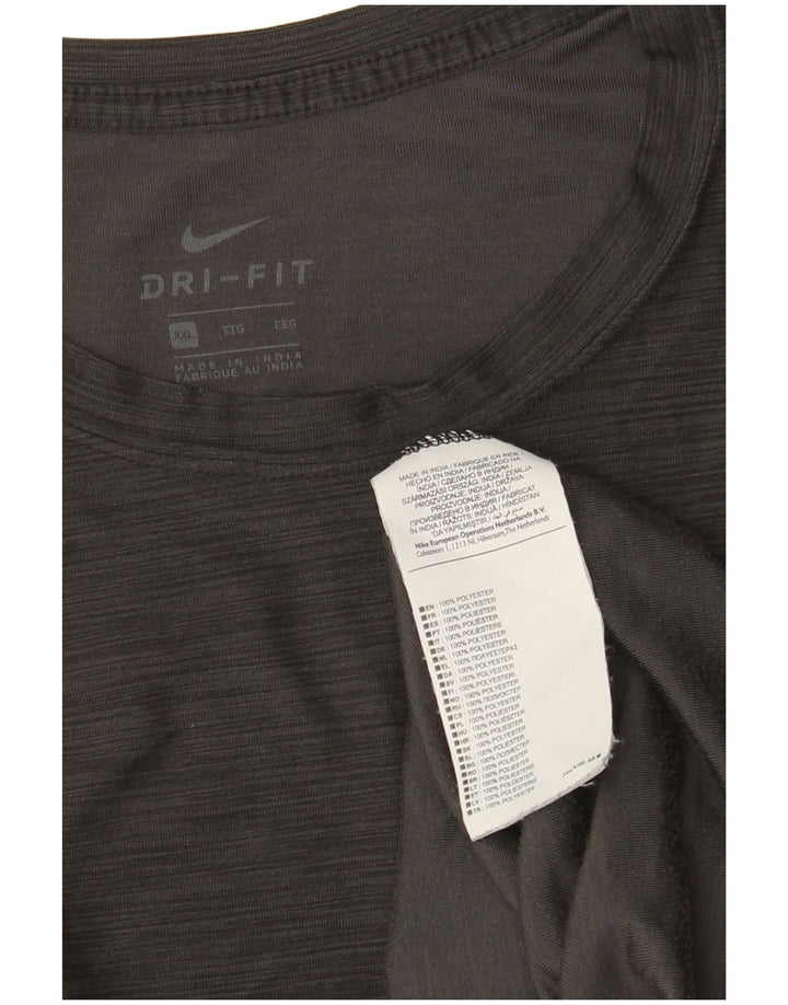 Tricou Nike pentru bărbați Dri Fit Top 2XL, gri poliester cu pături