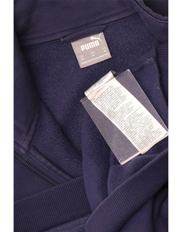 Jachetă de trening PUMA pentru bărbați, din bumbac, albastru bleumarin mediu
