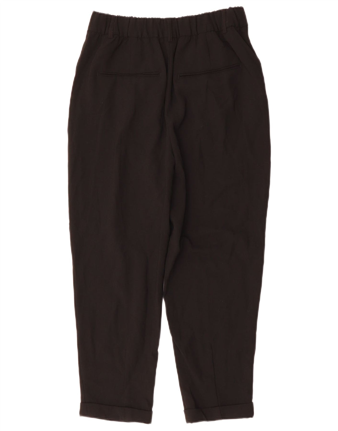 Pantaloni de costum conici pentru femei ZARA Mediu L28 L33 Poliester negru