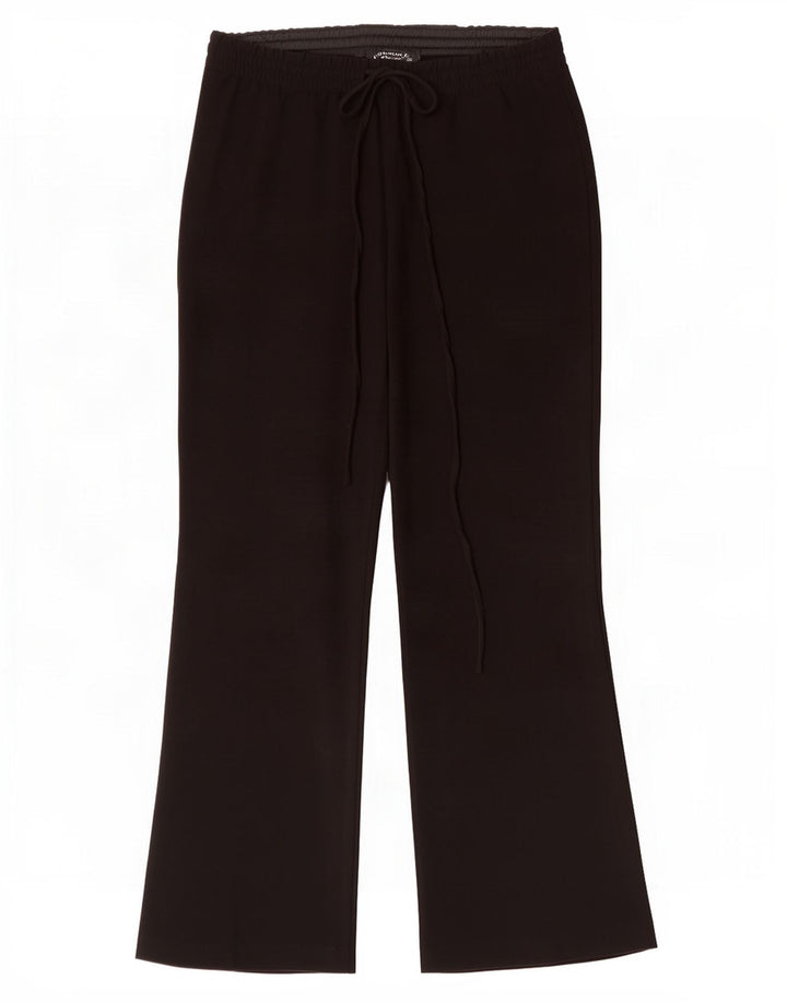Pantaloni tăiați pentru femei Bootcut Zara Medium L28 L24 Negri