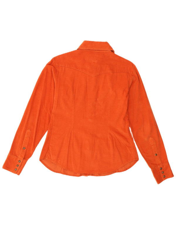Cămașă cu mânecă lungă pentru femei Marlboro Classics UK 10 Small Orange Classic