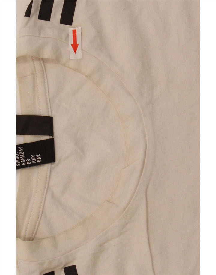 Tricou Bărbați Adidas Top Mediu Alb Bumbac
