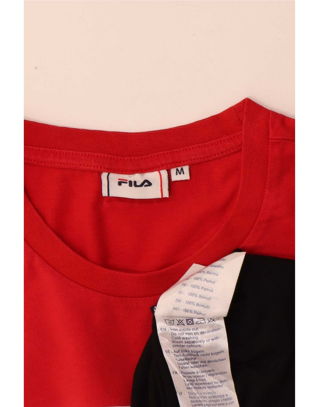 Tricou cu grafică Fila pentru bărbați Top mediu multicolor din bumbac color bloc