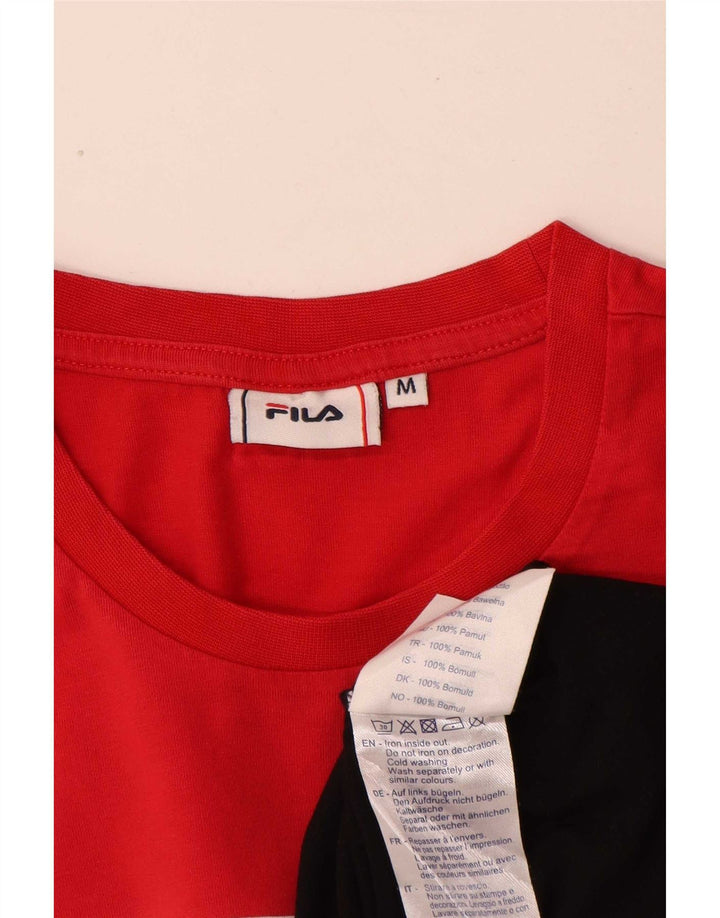 Tricou cu grafică Fila pentru bărbați Top mediu multicolor din bumbac color bloc
