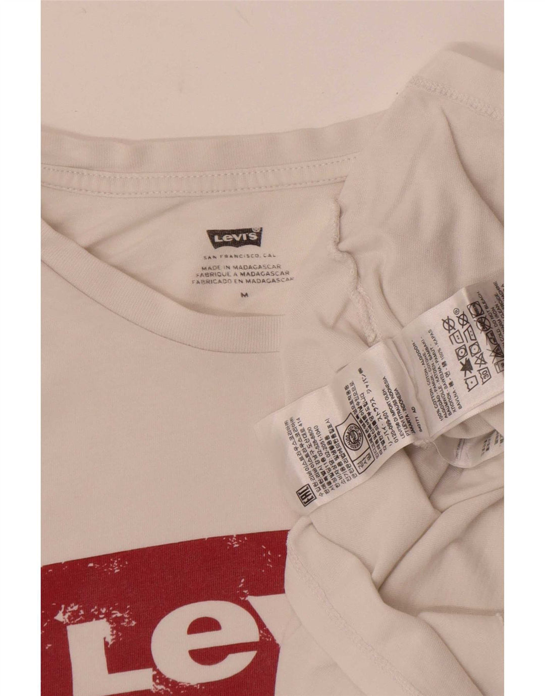 Tricou grafic Levi's pentru femei Top UK 14 Medium White Bumbac