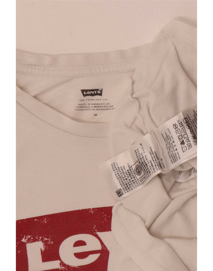 Tricou grafic Levi's pentru femei Top UK 14 Medium White Bumbac