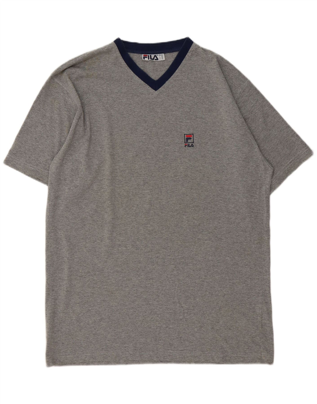 Tricou pentru bărbați Fila Top 2XL Gri bumbac cu pete