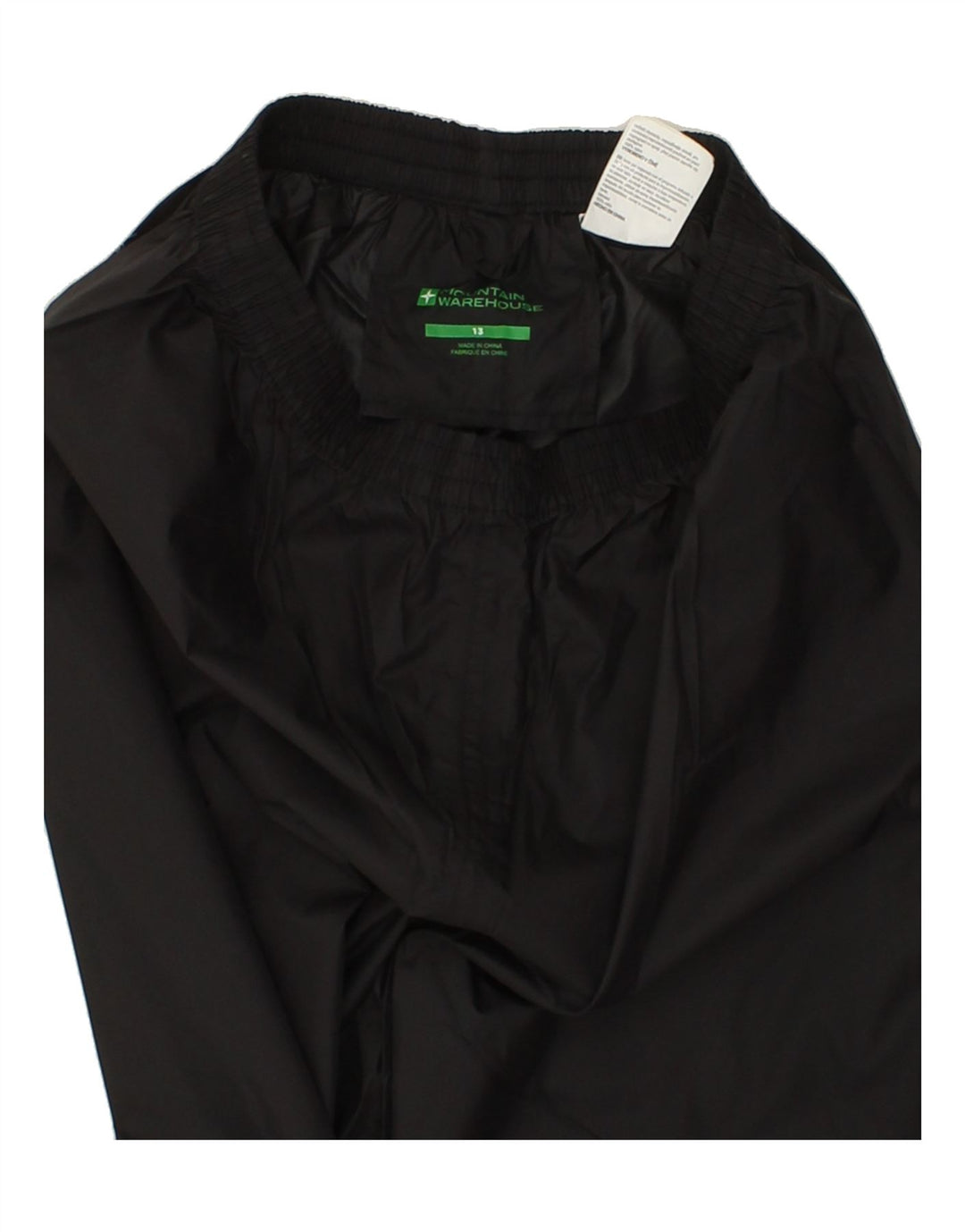 MOUNTAIN WAREHOUSE Boys Tracksuit Trousers 12-13 Years Black Nylon Vintage Mountain Warehouse and Second-Hand Mountain Warehouse from Messina Hembry 