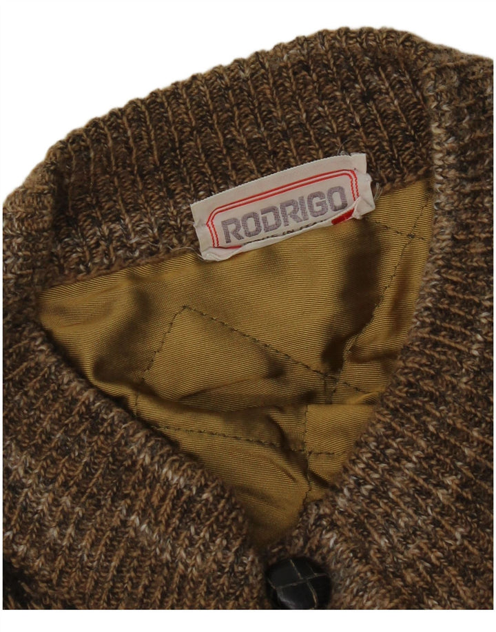 Pulover cardigan pentru bărbați Rodrigo XL maro geometric