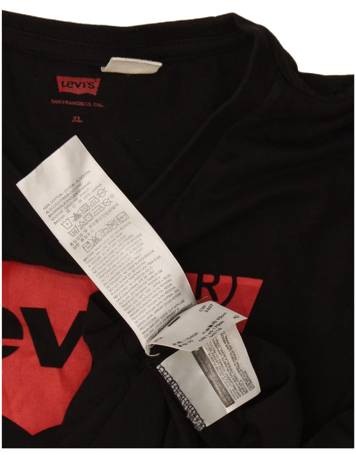 Tricou grafic pentru bărbați Levi's Top XL bumbac negru