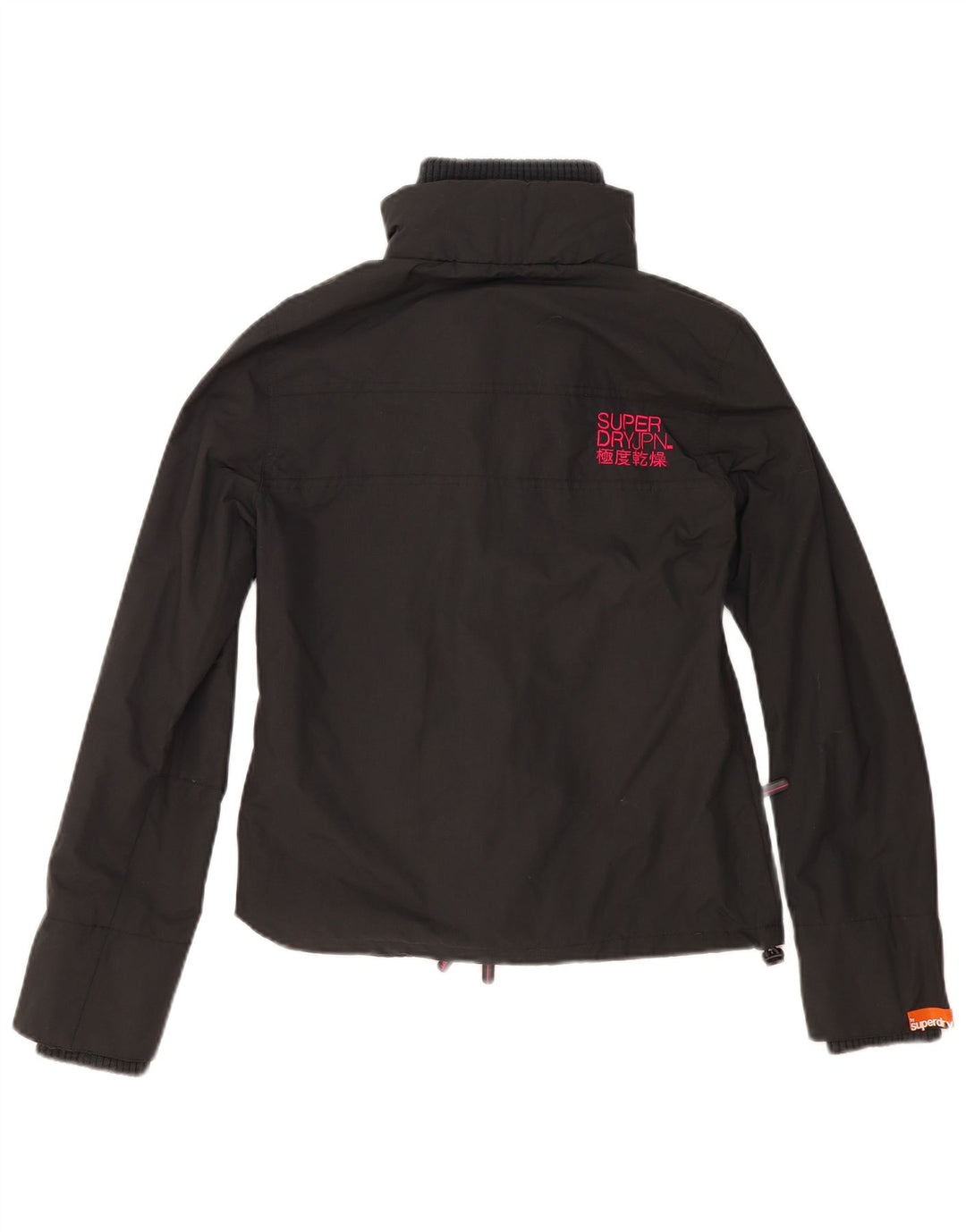 Jachetă de ploaie Superdry pentru femei UK 12, nailon gri mediu