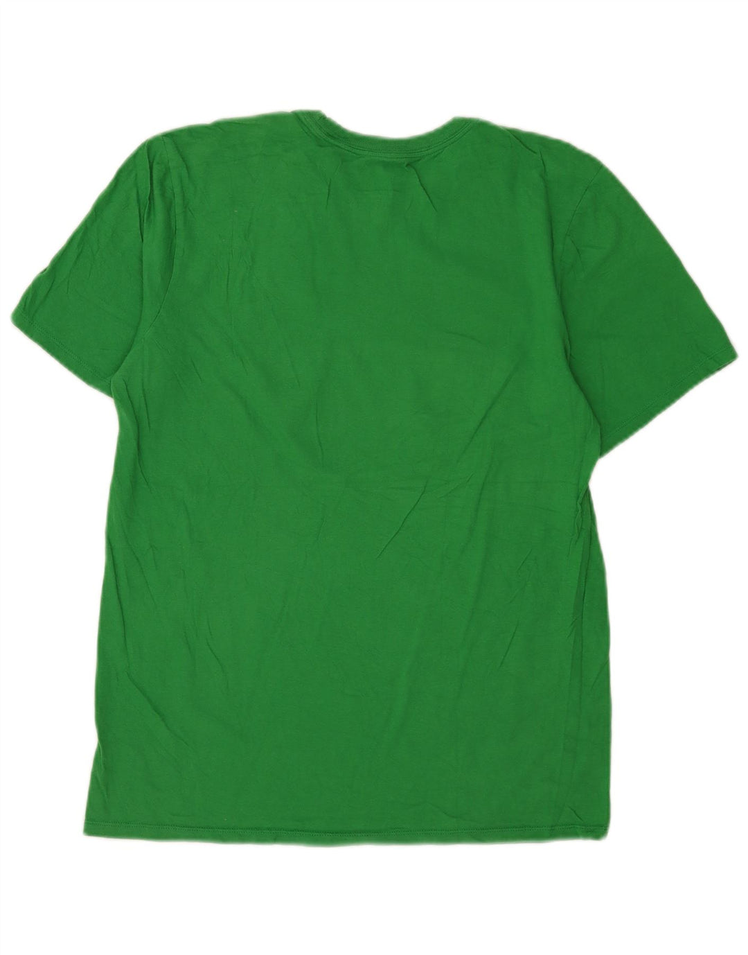 Tricou grafic Nike pentru bărbați, cu croială atletică, top din bumbac verde mediu