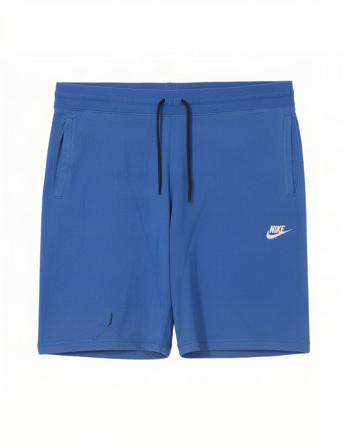 Pantaloni scurți sport Nike pentru bărbați, mari, albastru, bumbac