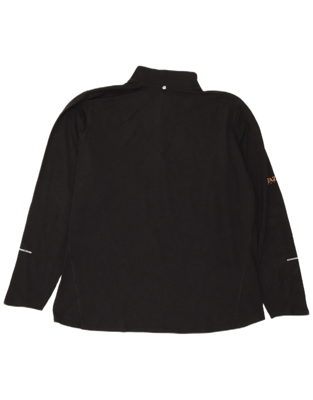 Top de trening pentru bărbați Dri Fit cu fermoar și gât, poliester negru 2XL