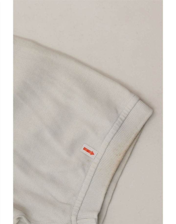 TOMMY HILFIGER Mens Polo Shirt Large White Cotton Vintage Tommy Hilfiger and Second-Hand Tommy Hilfiger from Messina Hembry 