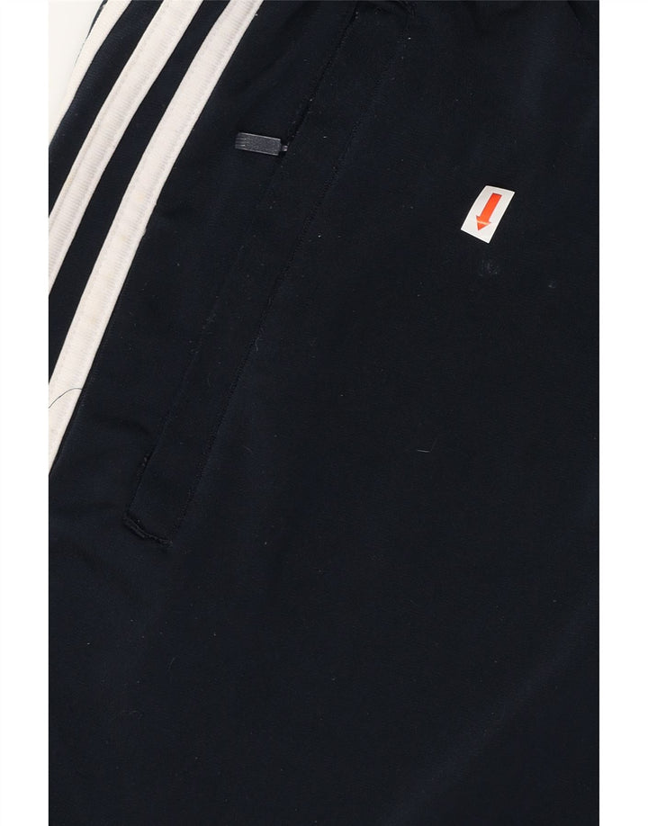 ADIDAS Mens Tracksuit Trousers Small  Navy Blue Polyester