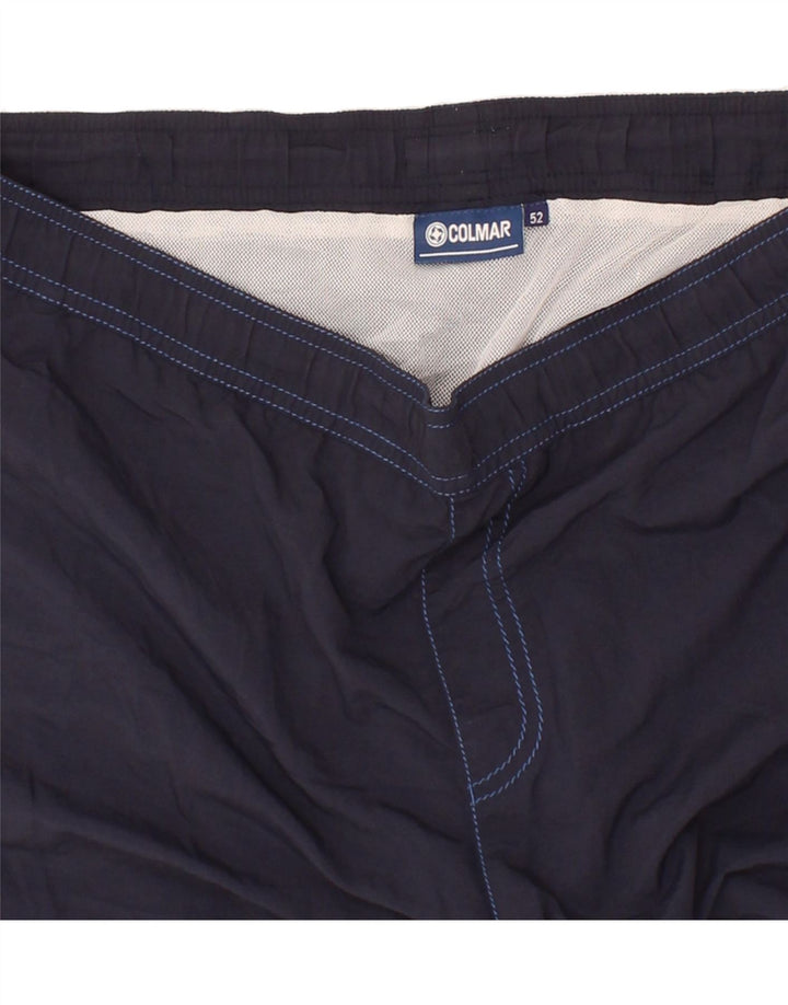 COLMAR Mens Swimming Shorts IT 52 Large Navy Blue Polyester Vintage Colmar and Second-Hand Colmar from Messina Hembry 
