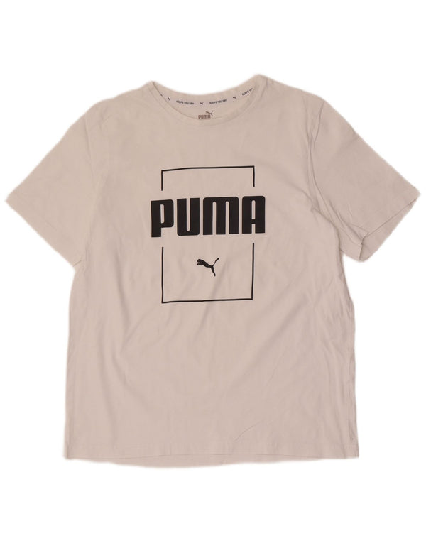 Tricou cu grafic Puma pentru femei Top UK 16 Sport mare din bumbac alb