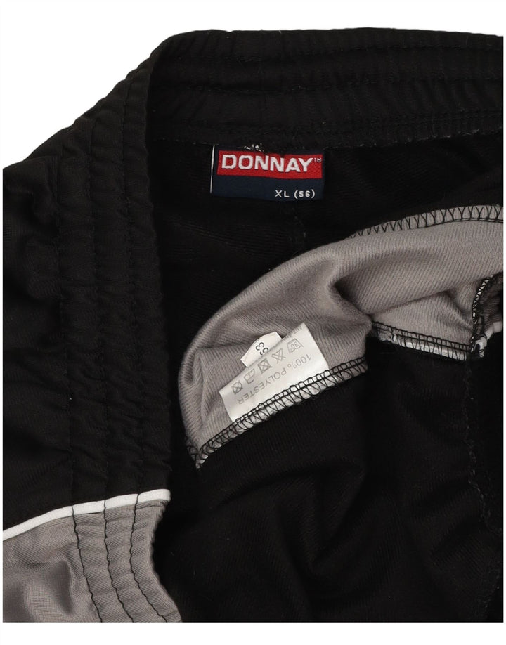 Pantaloni de trening Donnay pentru bărbați XL, negru, poliester color bloc