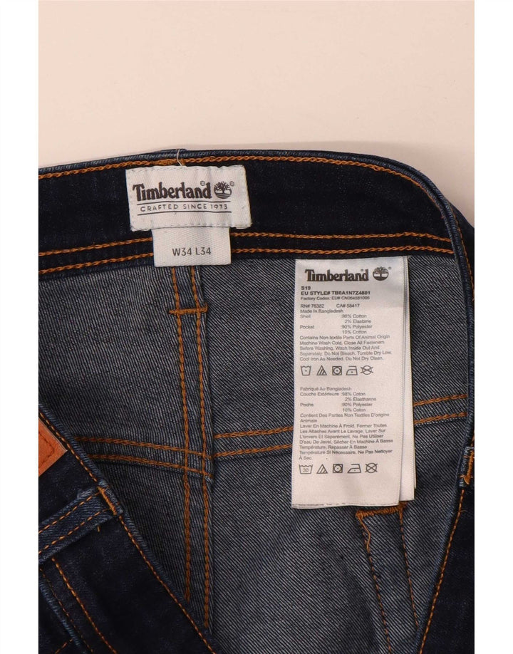 Blugi slim pentru bărbați Timberland W34 L34 bumbac bleumarin