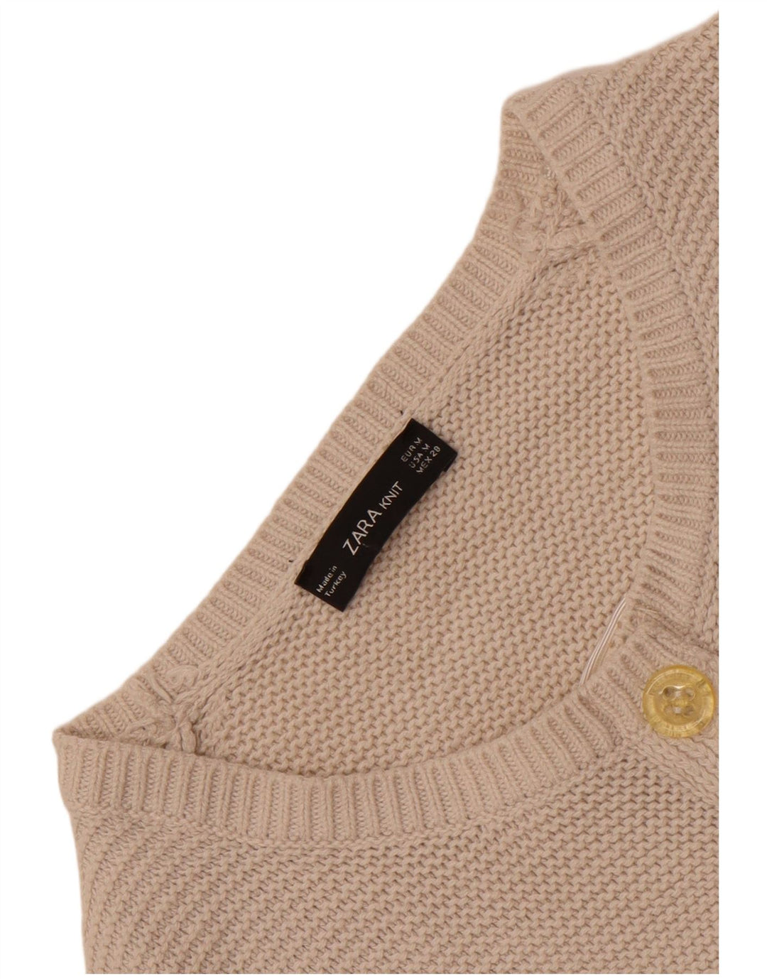 Pulover cardigan pentru femei Zara UK 12 Medium White