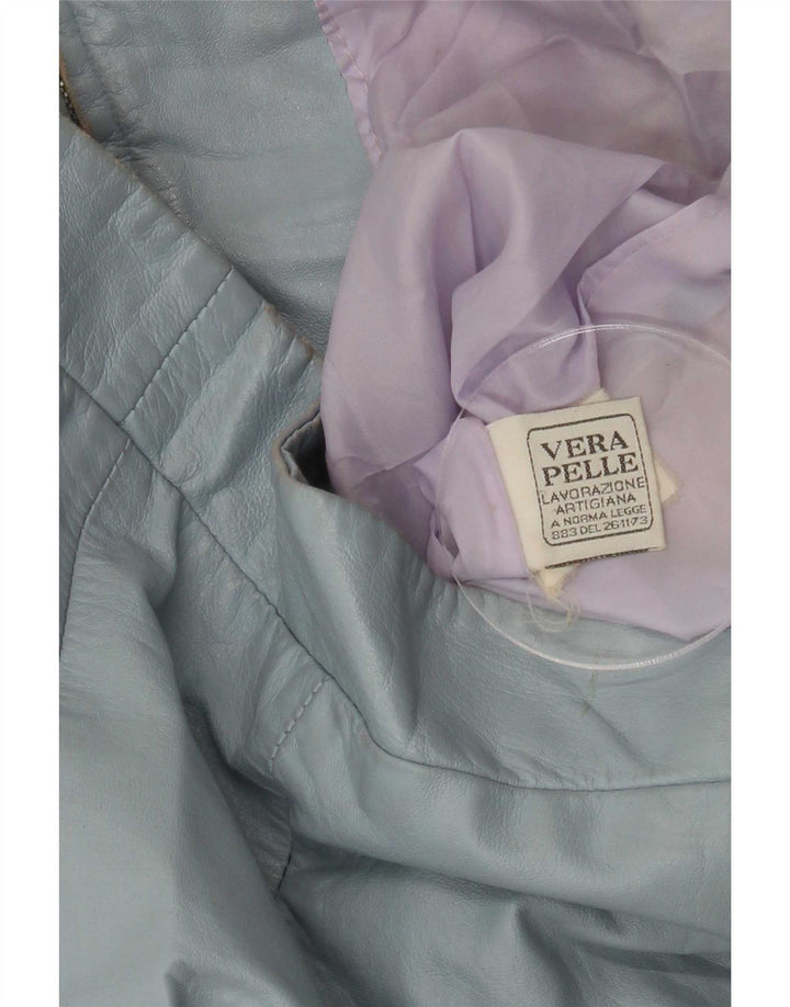 Geacă de piele pentru femei XETRA UK 10 Small Blue
