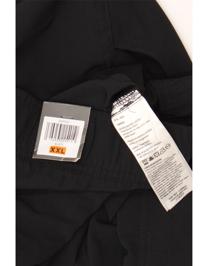 Pantaloni tăiați pentru femei Eddie Bauer 2XL W42 L28 Poliester negru