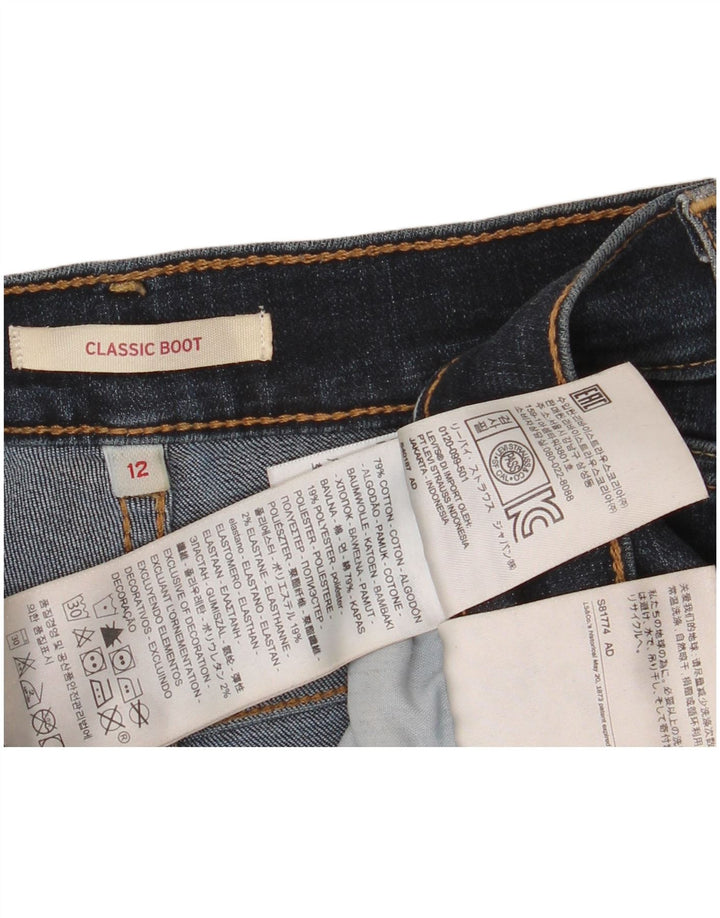 LEVI'S Blugi Classic Bootcut pentru Damă US 12 Large W31 L30 Blue Bumbac
