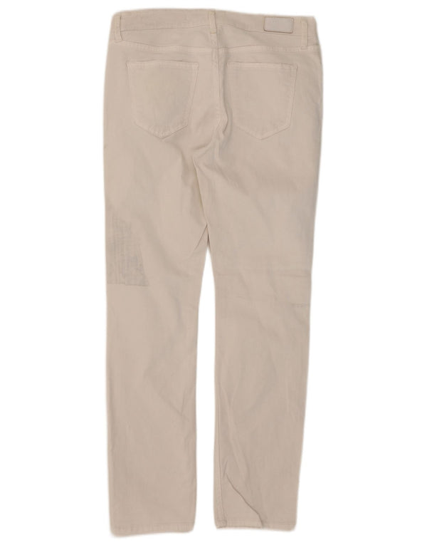 Zara Womens Relaxed Fit Mid Rise Slim Jeans EU 36 XS W26 L27 White