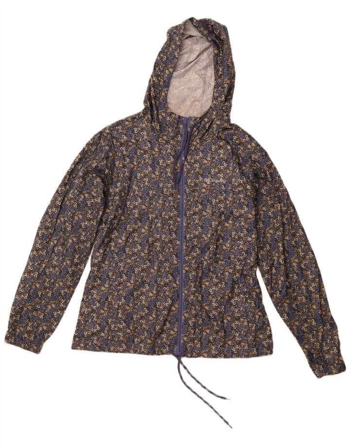 COLUMBIA Jachetă de ploaie cu glugă pentru femei UK 14 Medium Multicolor Floral