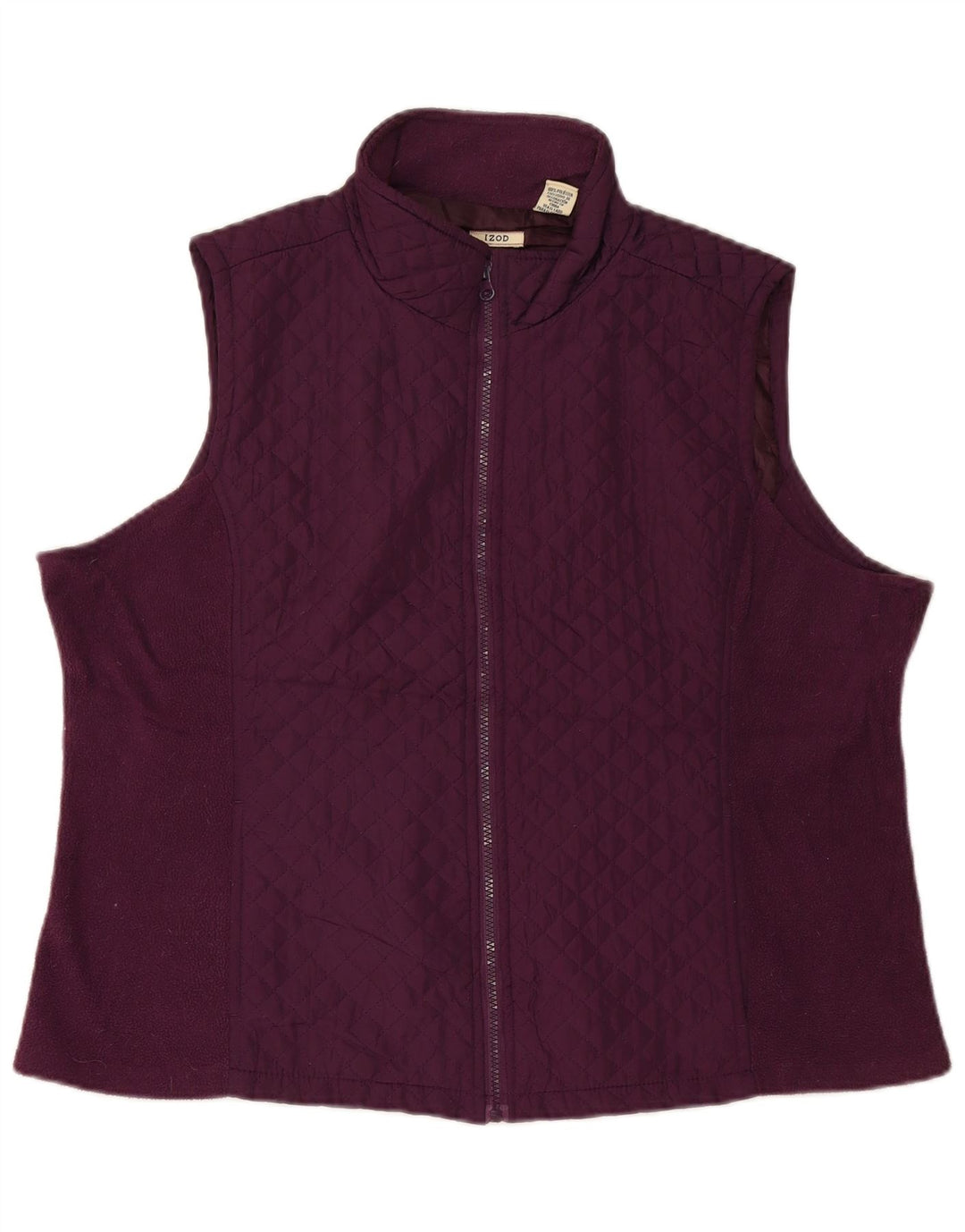 Gilet matlasat Izod pentru femei UK 20 2XL Maroon Poliester