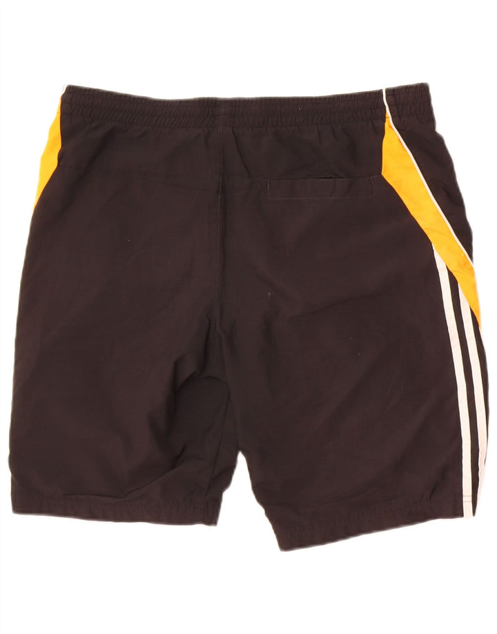 Pantaloni scurți sport Adidas pentru băieți 12-13 ani, negru, poliester