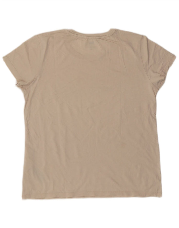 Tricou cu grafic pentru femei Levi's Top mare, bej, bumbac