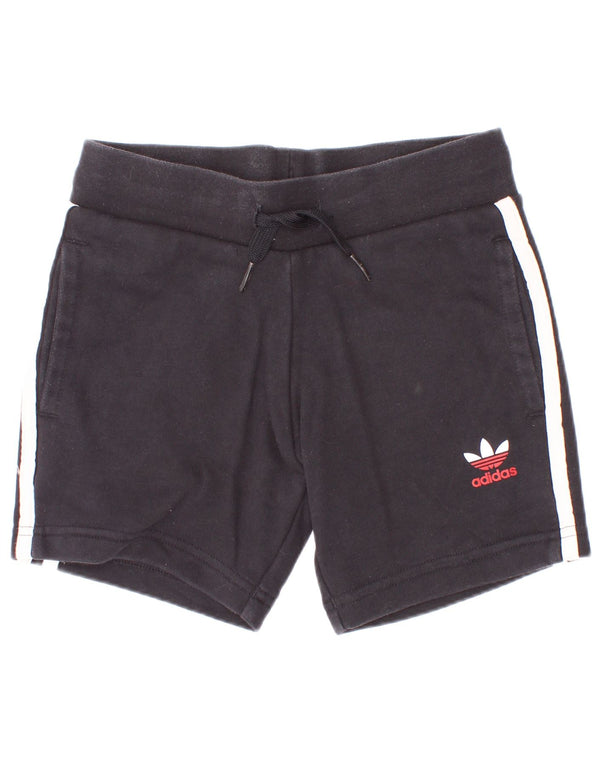 Pantaloni scurți sport pentru băieți Adidas 4-5 ani, bumbac negru