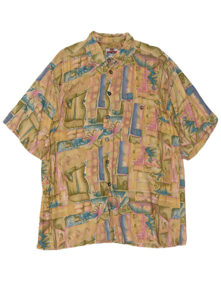 Cămașă pentru bărbați MC PANTHON Mărimea 41/42 Patchwork mare multicoloră
