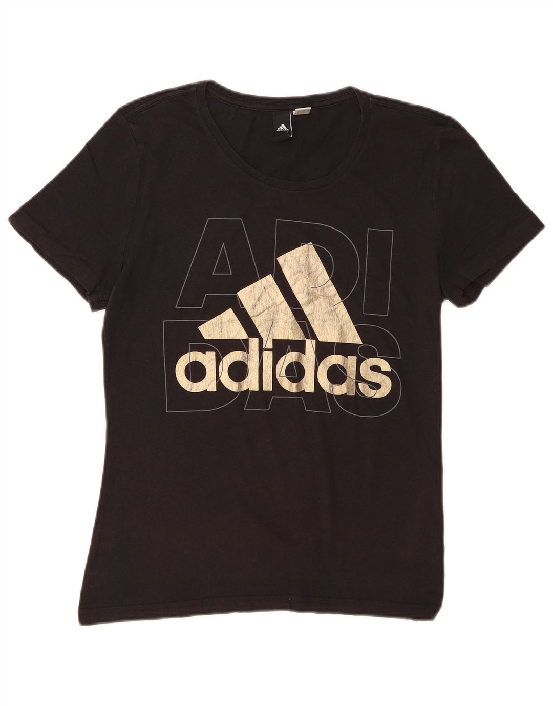 Tricou grafic Adidas pentru femei Top UK 12 Medium Negru
