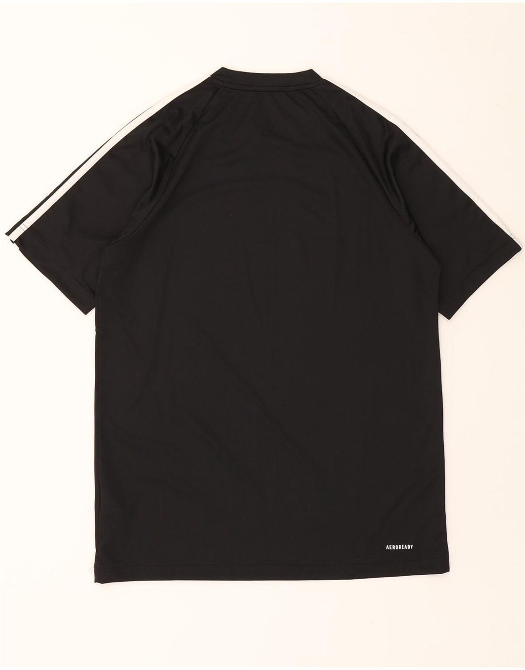 ADIDAS Mens Aeroready T-Shirt Top Small Black Polyester Vintage Adidas and Second-Hand Adidas from Messina Hembry 