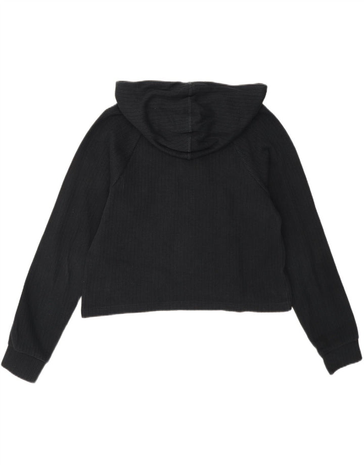 NIKE Womens Crop Jumper Sweater UK 10 Small Black Cotton Vintage Nike and Second-Hand Nike from Messina Hembry 