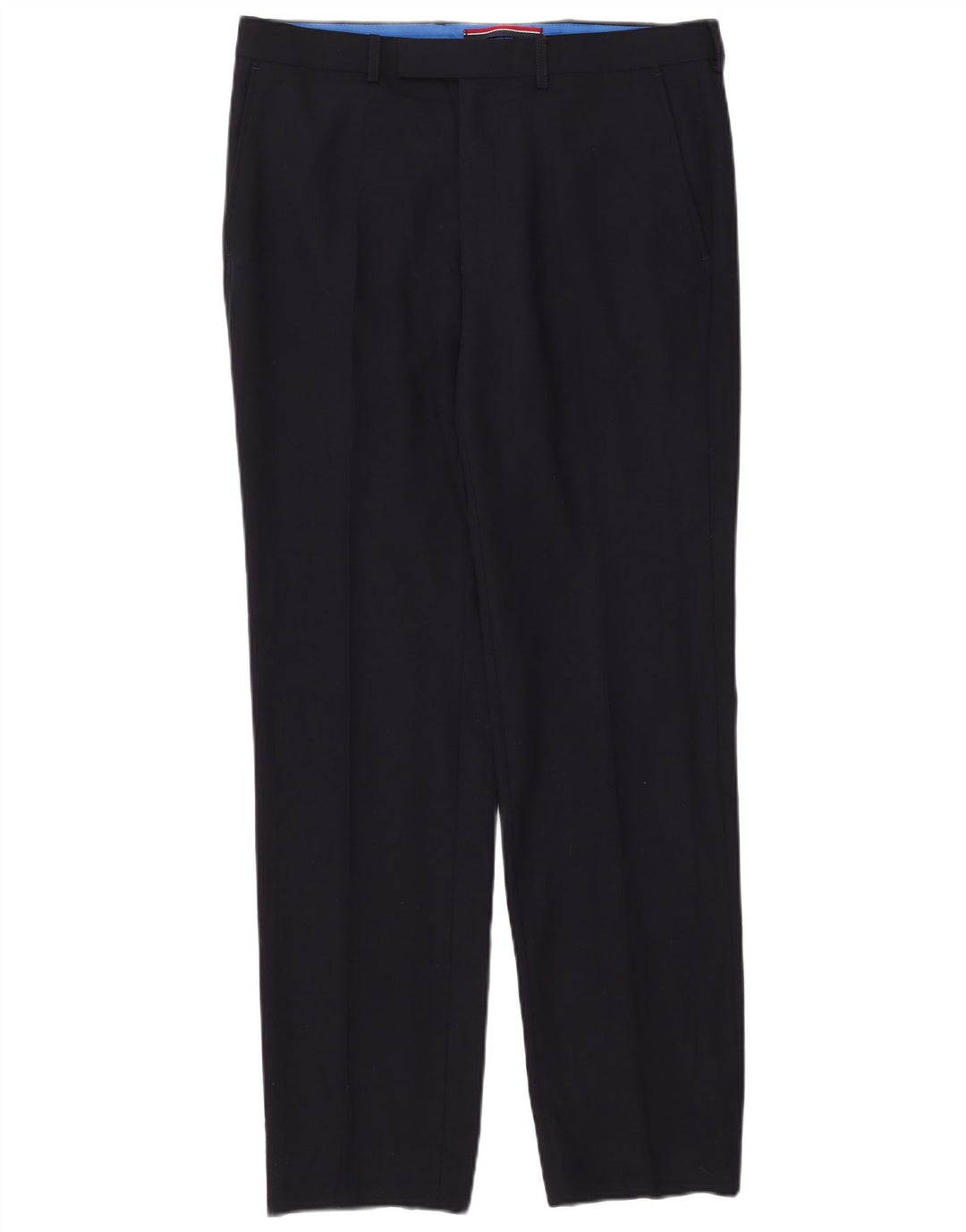 Marks & Spencer Pantaloni de costum drepți croiți pentru bărbați L34 L33 Lână bleumarin