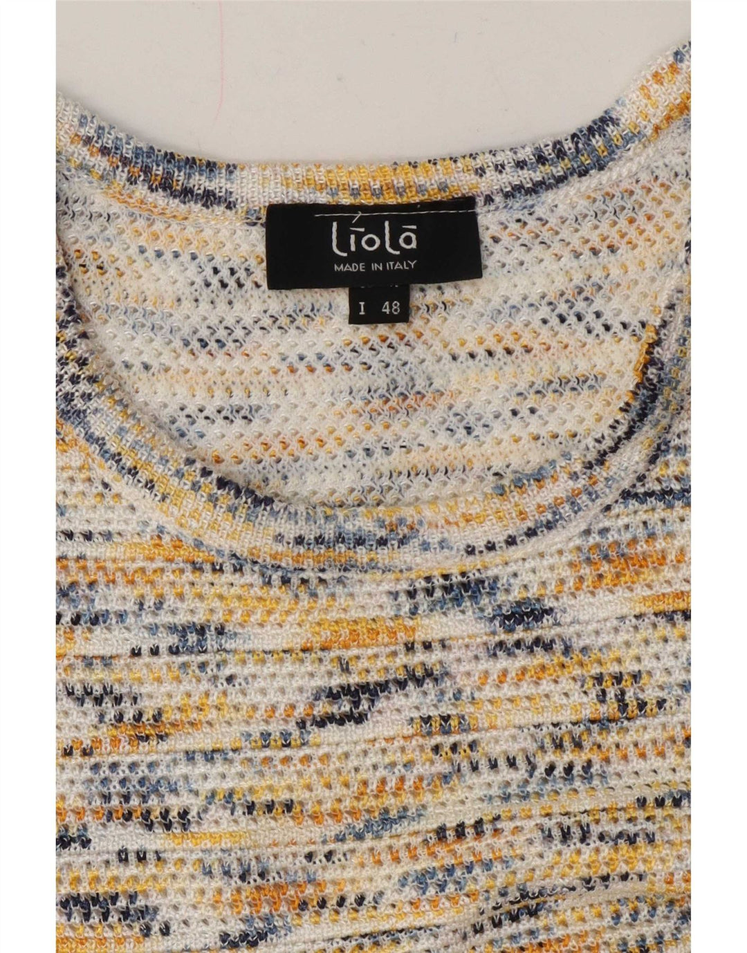 Bluză Liola pentru femei Crop tricot, IT 48 XL, multicolor, cu pete