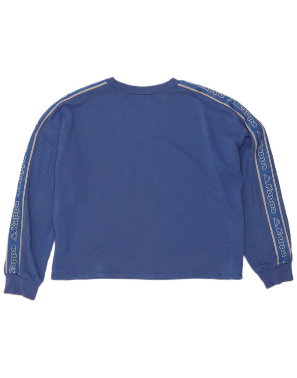 Pulover pentru femei Kappa Tezenis Crop Graphic Pulover UK 14 Medium Blue