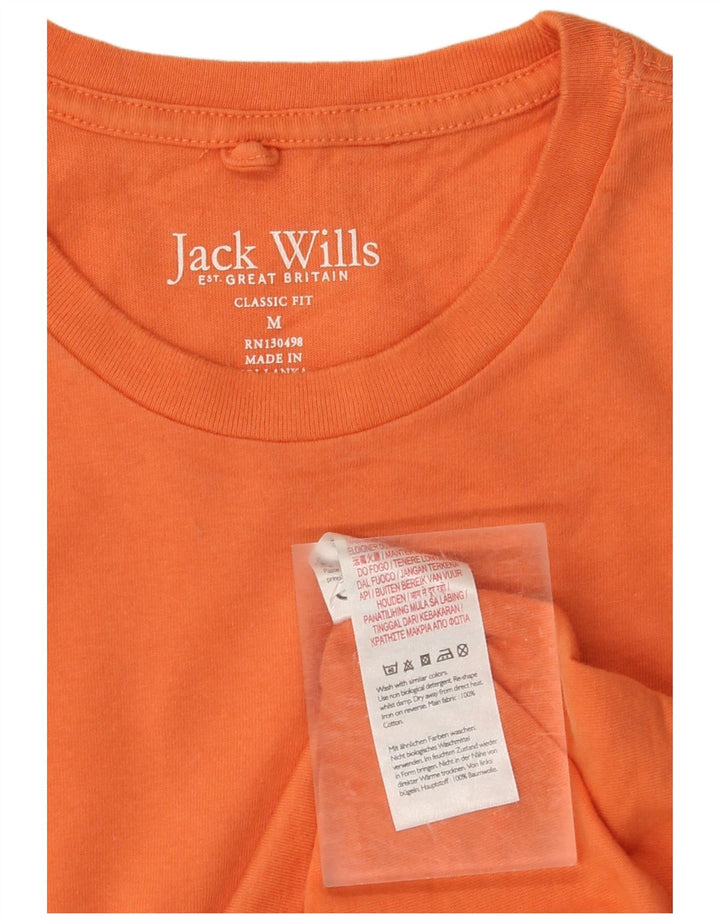 JACK WILLS Tricou cu croiala clasică pentru bărbați Top din bumbac portocaliu mediu