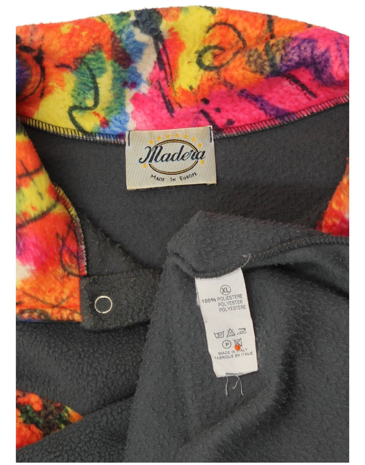 Pulover VINTAGE pentru bărbați, cu gât cu nasturi, din lână, XL, poliester color bloc