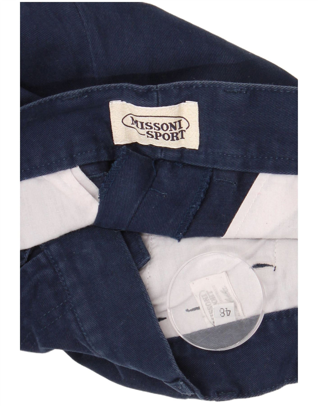 MISSONI Pantaloni de costum pentru bărbați IT 48 Medium W30 L30 Bleumarin Bumbac