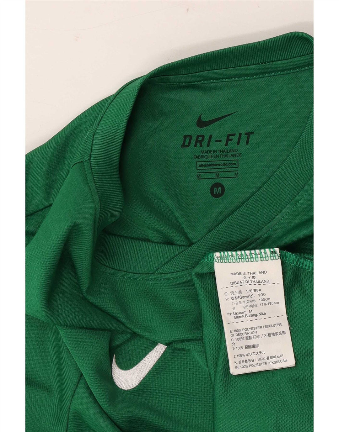 Tricou grafic Nike Dri Fit pentru bărbați Top Poliester verde mediu