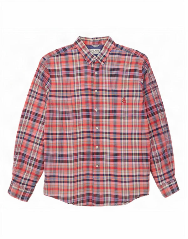 Cămașă Nautica pentru bărbați Heritage Flannel 2XL, bumbac cu carouri multicolore