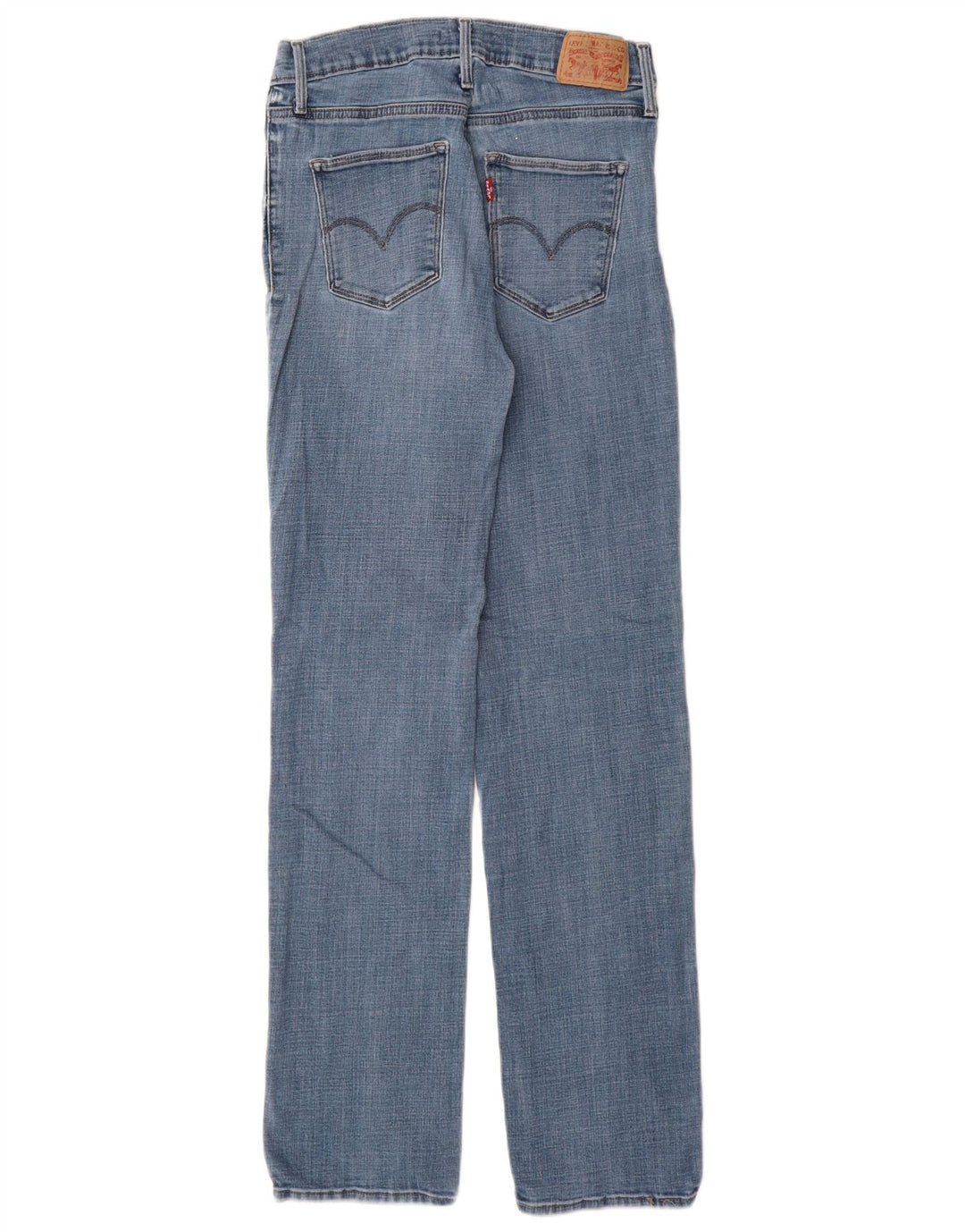 Blugi drepti pentru femei LEVI'S Slimming Fit W28 L32 Bumbac albastru