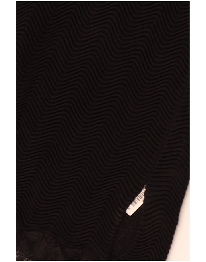 Rochie Maxi din Dantela Fără Mâneci ZARA UK 8 Mic Negru Viscoză