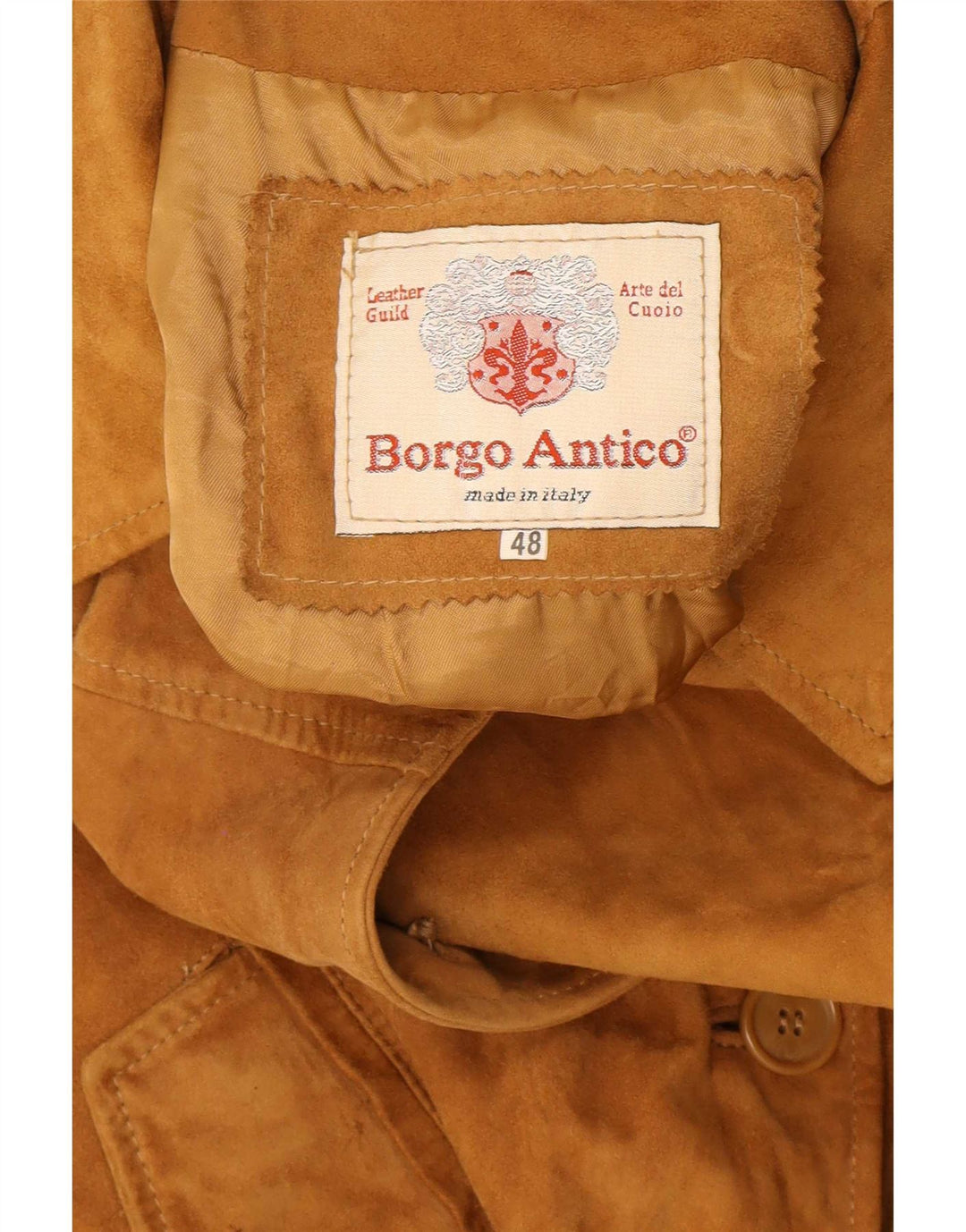 Jacheta de piele intoarsa pentru dama Borgo Antico IT 48 XL piele bej